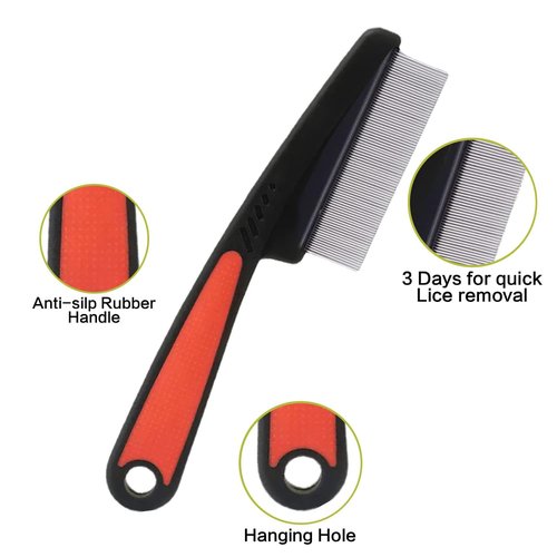 Dandruff Comb, Hollow Tooth Button Comb, Detoxing Comb Energy Massage Comb, Scalp Psoriasis Comb Dandruff Removal Comb, Lice Comb Multifunctional Hairbrush (Brown+Red)