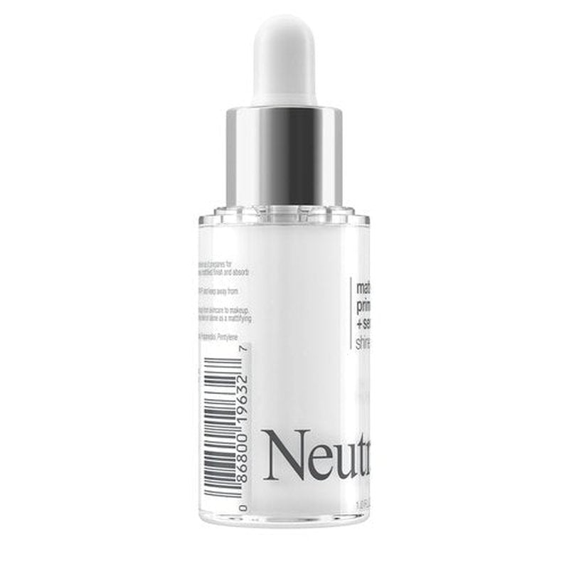 Neutrogena Shine Control Matte Booster | Skin-Mattifying Primer Serum with Rice Protein, 1.0 fl. oz