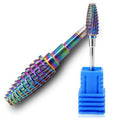 FANTEXY 3/32" Nail Drill Bits, Carbide Drill Bits Nail Tech for Fast Remove Acrylic or Hard Gel, Drills Bit for Nails Art Tools, Drills Bit for Nails Tech Manicure Polishing Home Salon (Medium - M)