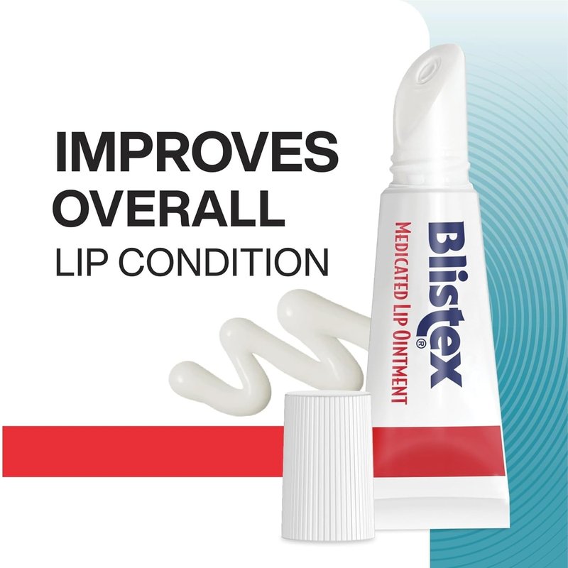 Blistex Medicated Lip Ointment - Relieves Cold Sores & Heals Dry Lips | 0.21 Oz Tube, 3 Count