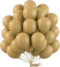 PartyWoo Tan Balloons - 100 Pcs 12 Inch Light Brown Latex Balloons for Weddings & Celebrations