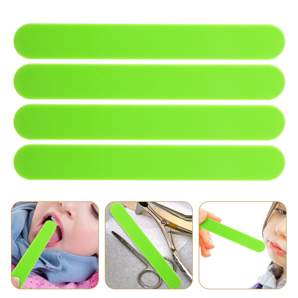 minkissy 25Pcs Reusable Plastic Tongue Depressors for Oral Smooth Edges Durable Scrapers for Adults for Pediatric Use DIY Projects