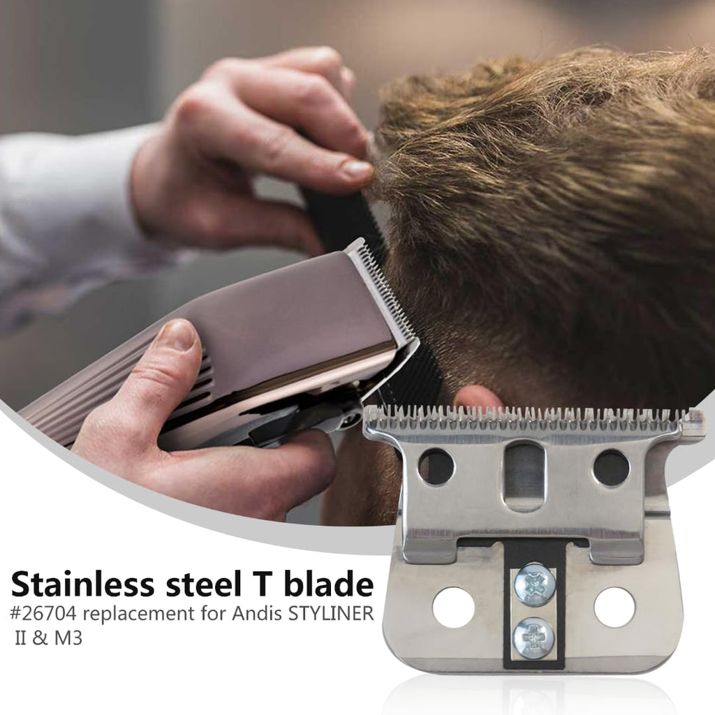 Superior Replacement Parts Clipper Cutter Blade Trimmer T- Blade for Andis T-O*utliner, GTX, GO, GTO and SLS Trimmers & M3 TRENDSETTER SLII D-2 D-1 SLSII SL3 Hair Clipper Cutter