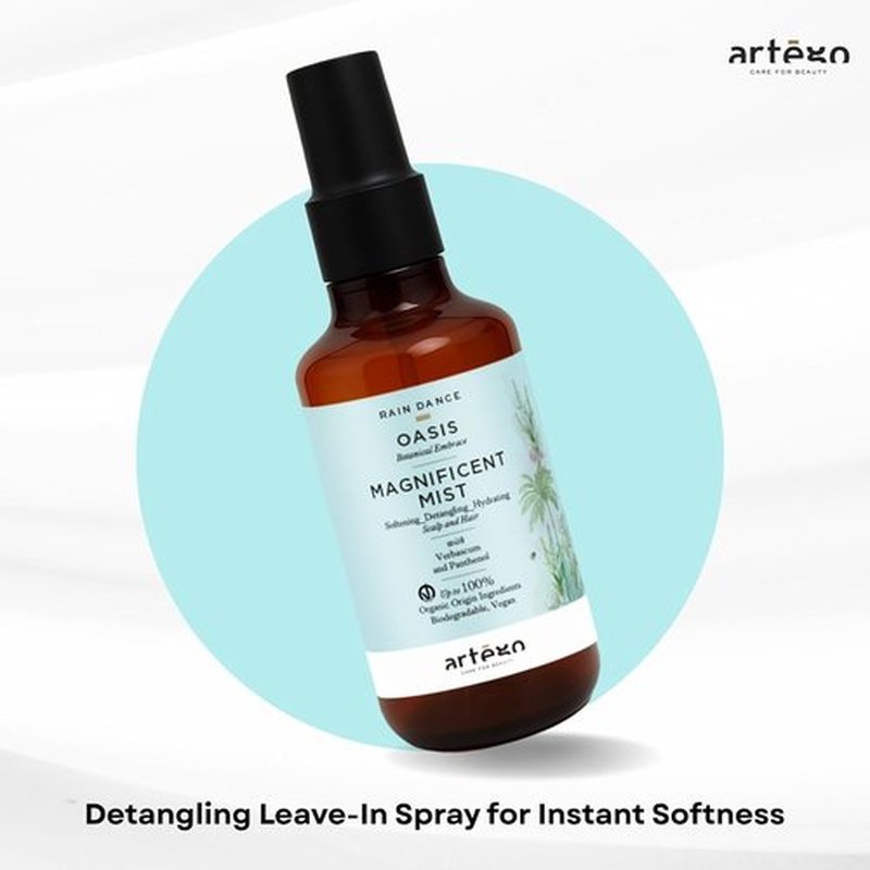 Artègo Rain Dance Oasis Mist - Leave-In Detangling & Moisturizing Hair Spray (5.1 oz) | Anti-Frizz & Shine