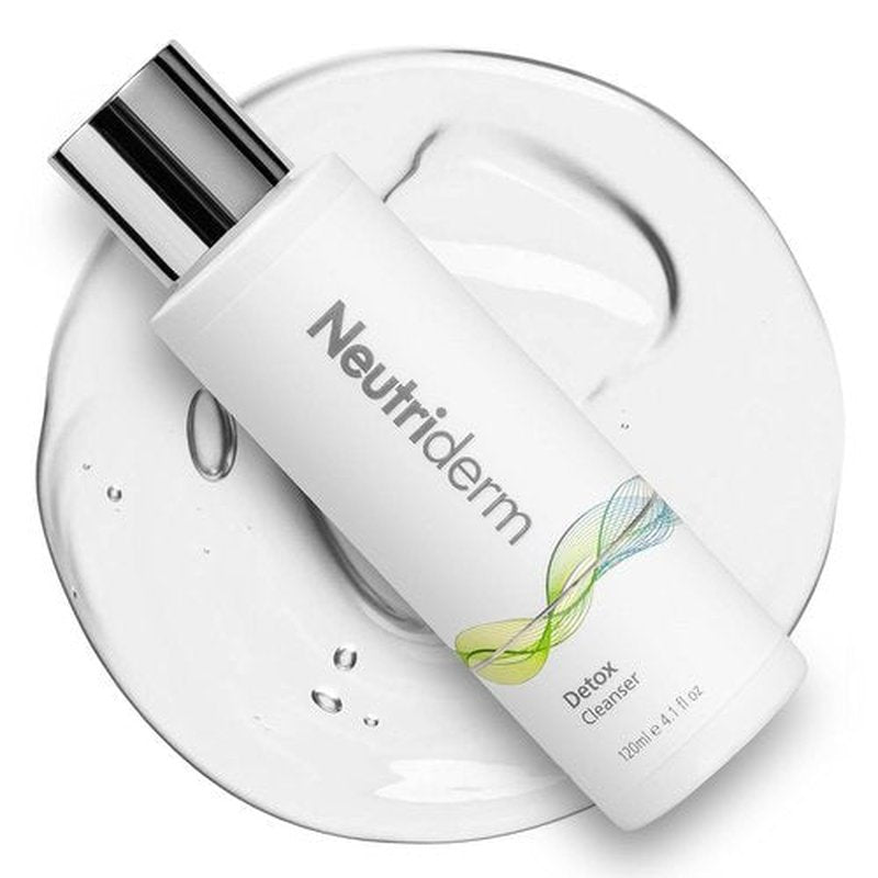 NEUTRIDERM Detox Cleanser – Gentle Glycolic Face Wash and Exfoliating Gel Cleanser for Clear, Brighter-Looking Skin – Ideal for Oily or Combination Skin – 120 mL / 4.1 fl oz