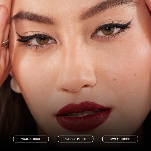 KIRO Soft-Matte Waterproof Eyeliner Pen – Carbon Black | Smudge-Proof, Vegan & Paraben-Free | High-Precision Liquid Eye Pen with Quick-Dry Formula | Intense Matte Finish | 24-Hour Stay | 1.1 ml