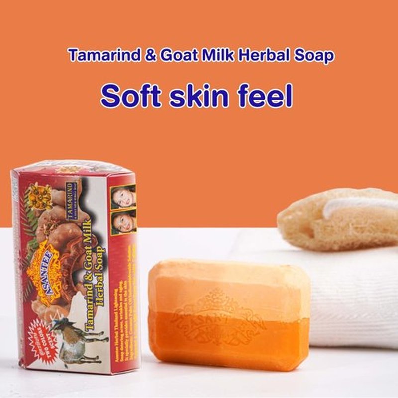 ASANTEE TAMARIND & GOAT MILK HERBAL SOAP 125 G. (Pack of 1)
