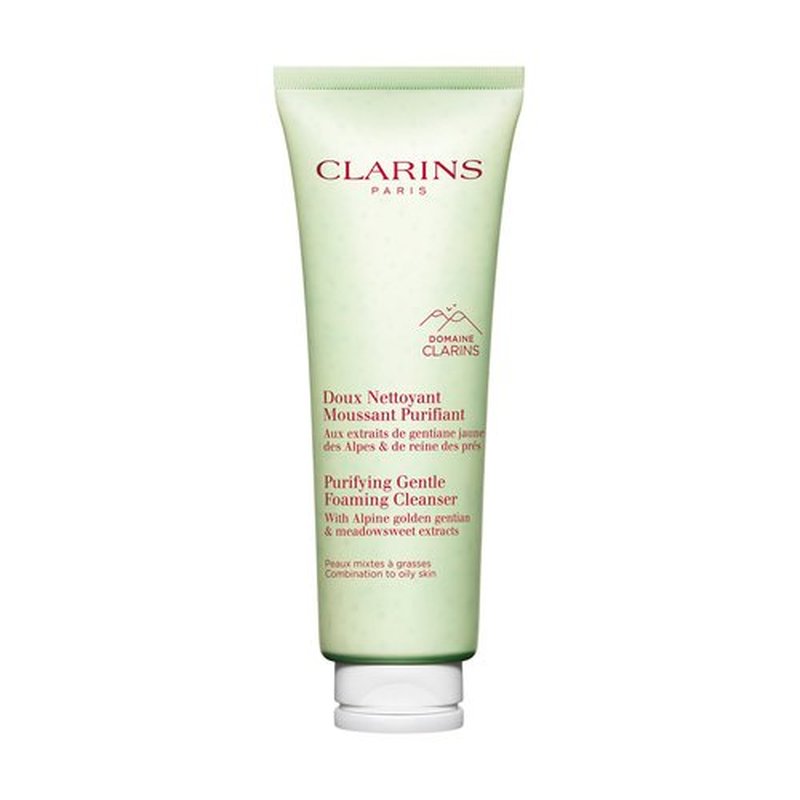 Clarins Purifying Gentle Foaming Face Cleanser | Cleanses, Purifies, Softens and Mattifies| Combination To Oily Skin Types