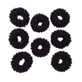 Grutyopkn 8pcs Plush Scrunchie Hair ties Large Scrunchie fluffy tied Hair Rope Cute Elastic Hair Bands Scrubchy Hair Accessories for Women and Girls (Black)
