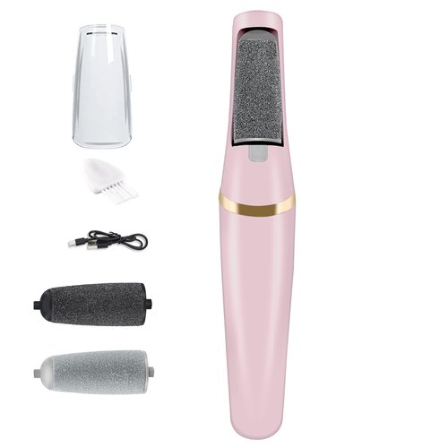 Electric Callus Remover for Feet, Professional Pedicure Tools Foot Care Kit, Foot Scrubber Electric Feet File Smooth Pedi Wand for Hard Cracked Dry Dead Skin, 2 Rollers,2 Speeds,Ideal Gift