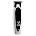 TPOB X Deluxe White Rubber Grip Digital Brushless 7200rpm Professional Hair Trimmer Hair Clippers for Men, Krazy Blade Trimmer Cordless Rechargeable Clippers (White)
