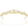 Vovii Gold Tiaras and Crowns for Women, Rhinestone Princess Crowns for Women Girls, Small Gold Tiara Crown Headband for Women Halloween Costume Party Prom Bride Birthday