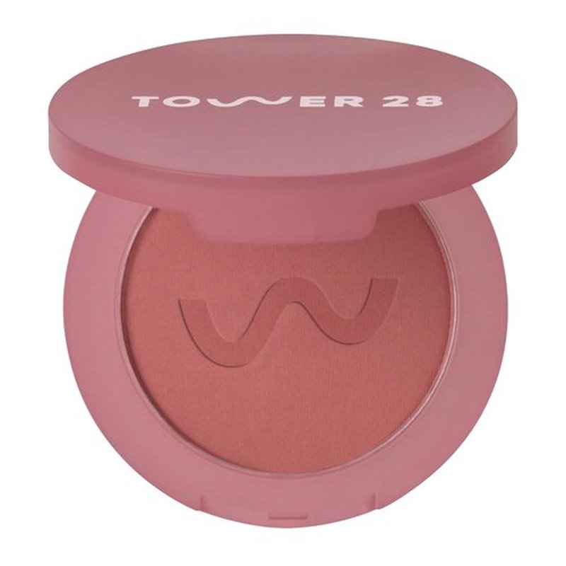 Tower 28 GetSet Matte Powder Blush - 12-Hour Long-Lasting, Talc-Free Formula for Sensitive Skin - Samo Spritzer (1.13 oz)