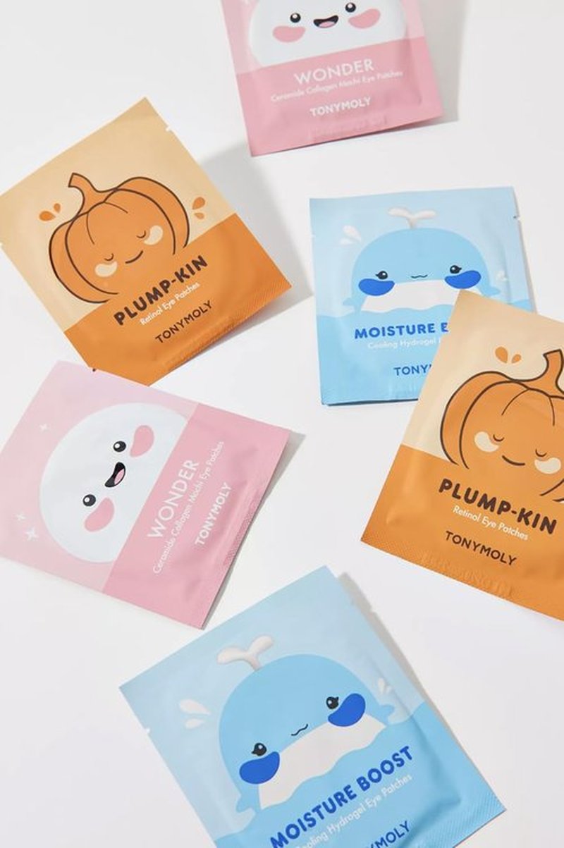 TONYMOLY Hydrogel Eye Mask Set - 6 Assorted Masks for Fine Lines, Dark Circles | Collagen & Retinol Infused
