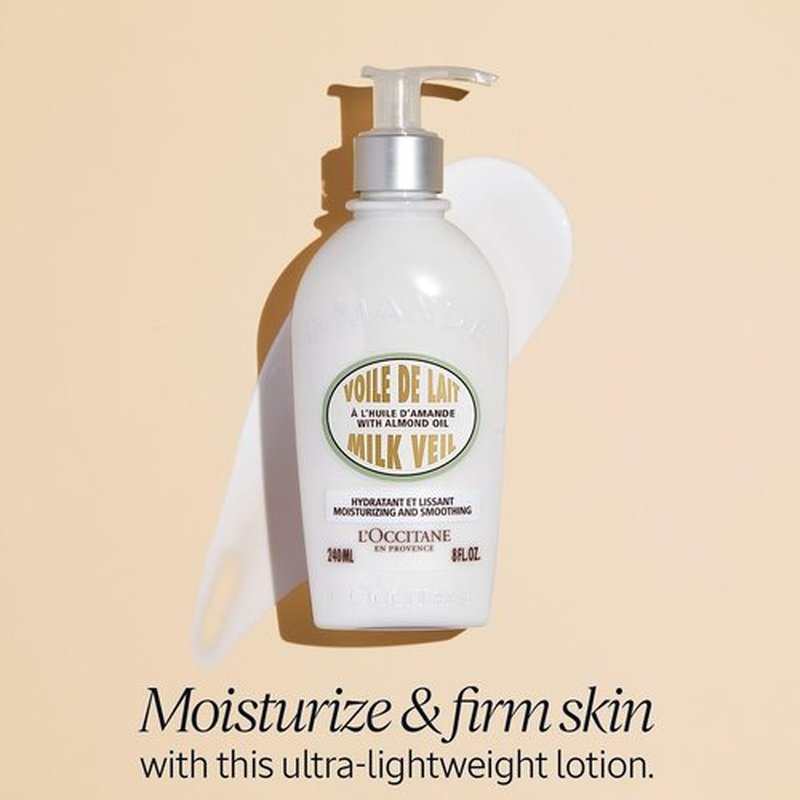 L'OCCITANE Almond Milk Veil - Nourishing Body Lotion for Silky Skin | 8.10 Fl Oz