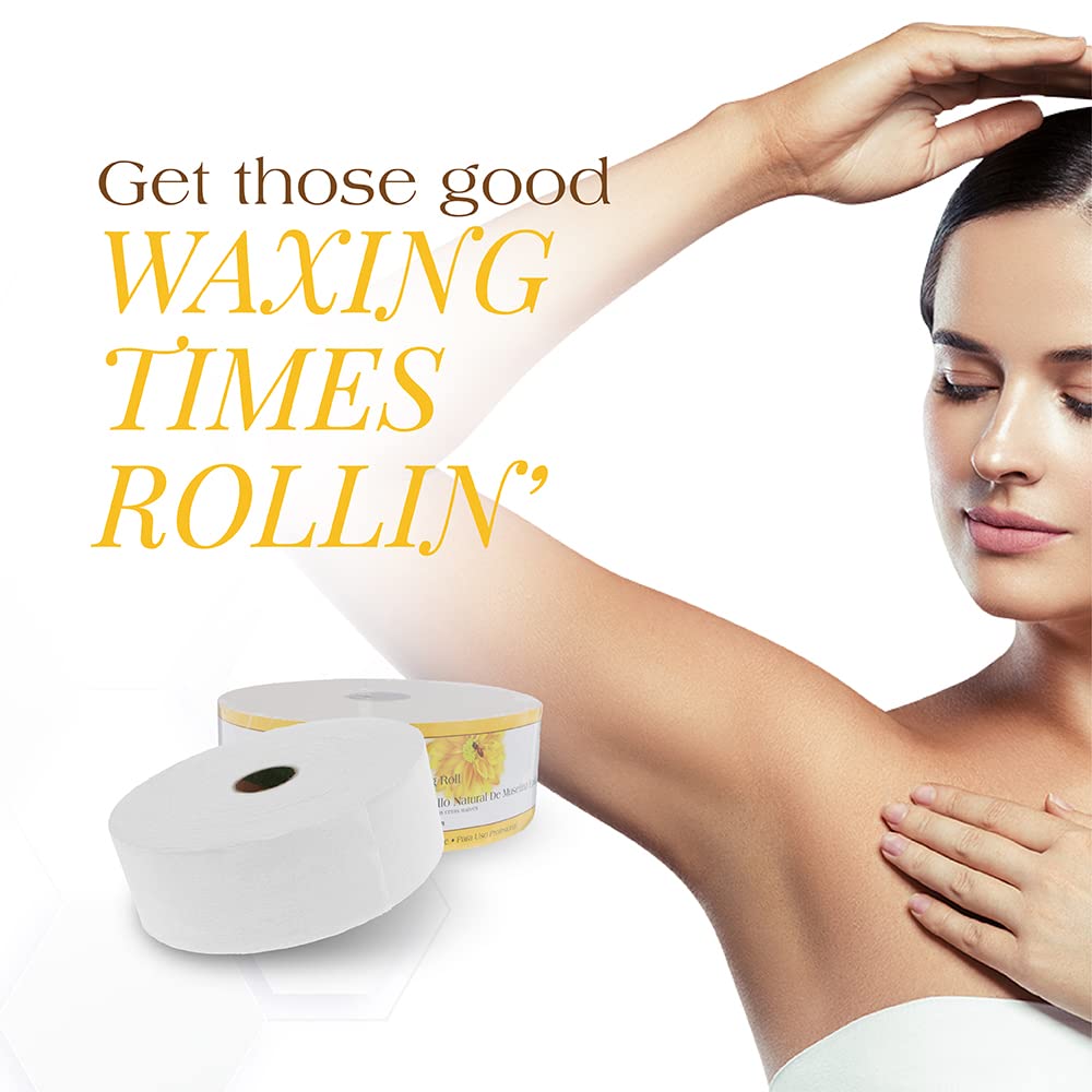 GiGi Epilating Roll for Hair Waxing/Hair Removal, Natural Muslin Epilating Roll, 2.5” by 100 yds