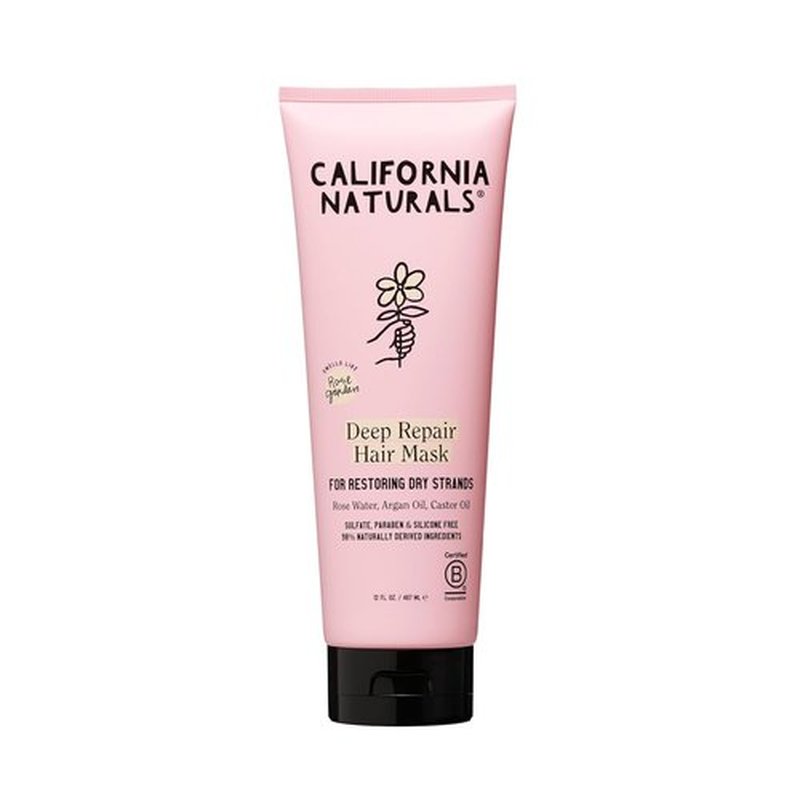 California Naturals Deep Repair Hair Mask - Vegan, Paraben & Sulfate Free Conditioner for All Hair Types | 12 fl oz