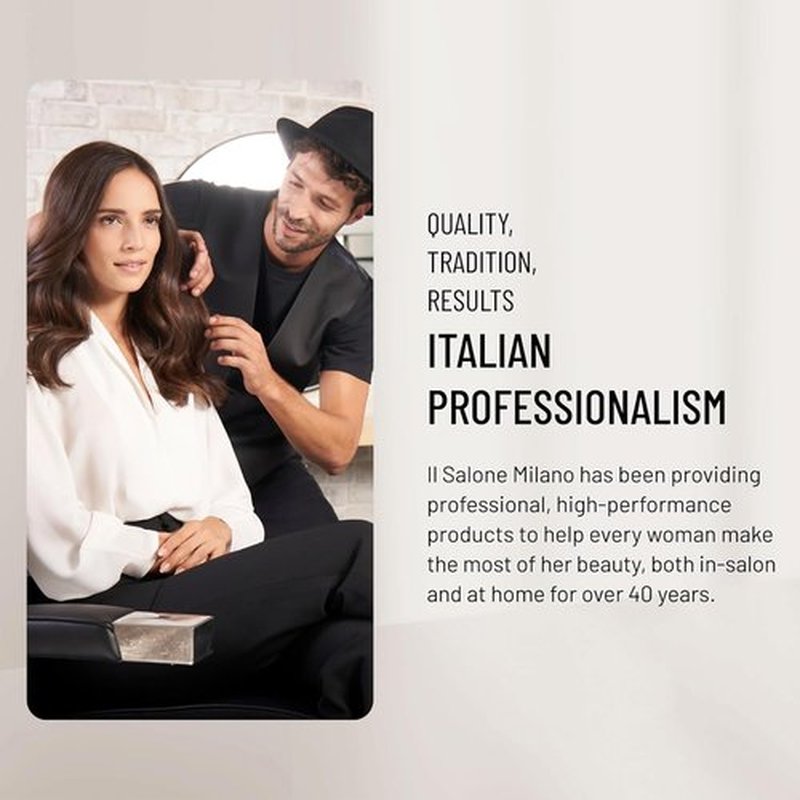 Il Salone Milano Professional Glorious Mask - Hydrating Hair Mask for Dry Hair - Increases Nourishment & Combability with Chestnut Extract & Rice Extract - Salon-Quality Hair Care (17.1 oz / 500 ml)