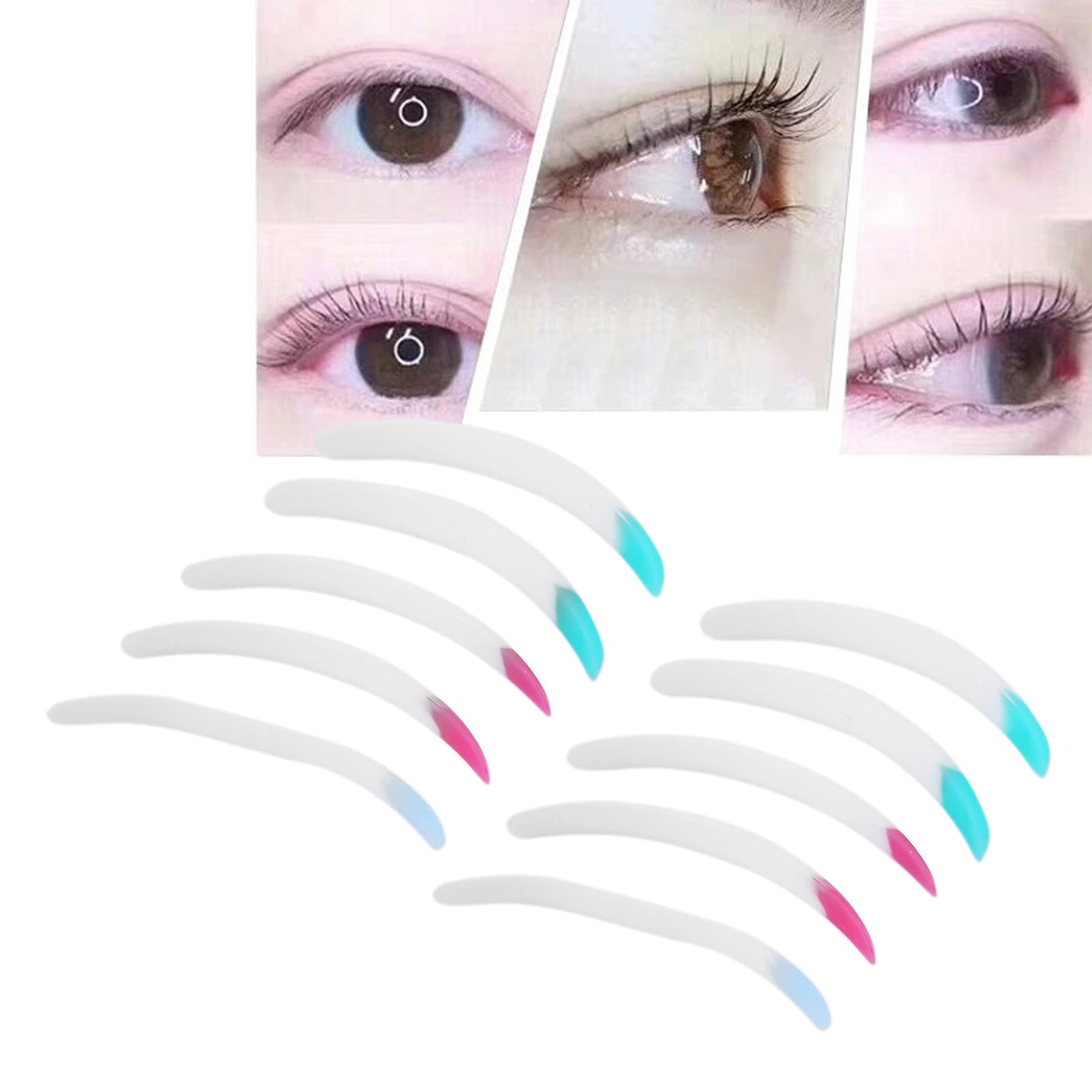 5 Pairs Eyelash Perming Pads Eyelash Perming Curler Pads Kit Silicone Eyelash Perming Pad Eyelashes Pads Soft Eyelashes Curler Tool
