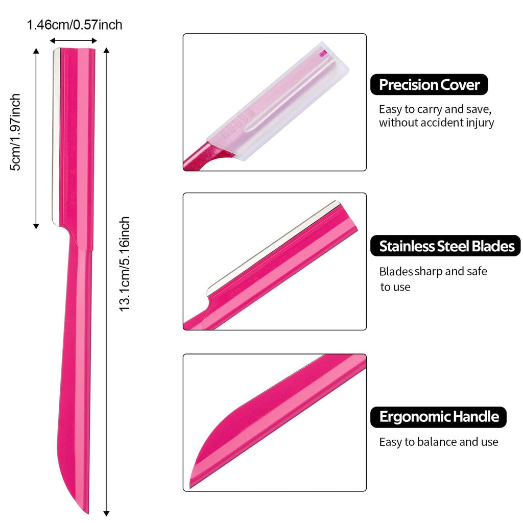 Eyebrow Razor, S.T. Friends 10Pcs Face Razor for Women Exfoliating Dermaplaning Tool, Dermaplane Razor Peach Fuzz Removal, Eyebrow Shaper Trimmer Facial Shaver Help Exfoliate and Smooth the Skin