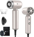 Slopehill Dual Voltage Mini Hair Dryer - Lightweight Ionic Blow Dryer for Fast Drying | Compact & Quiet with Magnetic Diffuser, 100-240V