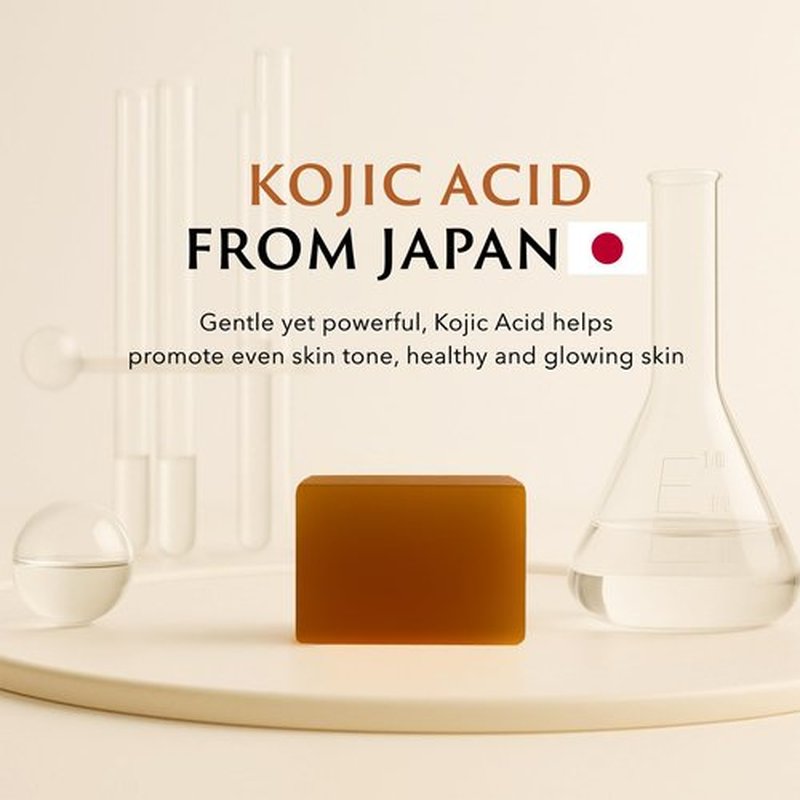 Mine Turmeric Kojic Acid Soap Bar with Vitamin C, Collagen, Shea Butter & Lactic Acid – Natural Skin Glowing