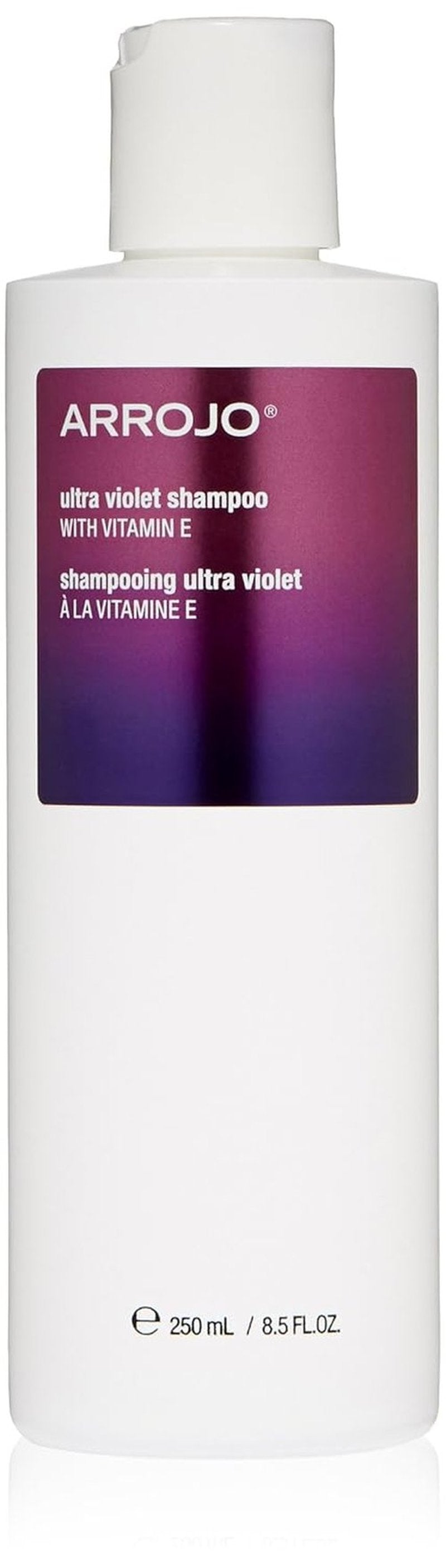 ARROJO Ultra Violet Purple Shampoo - 8.5 oz Color Treated Hair Care to Eliminate Brassy Tones | Sulfate-Free, Vitamin E Infused