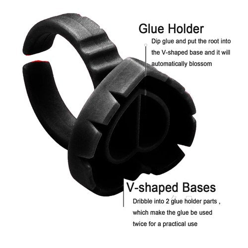 Black Glue Rings for Eyelash Extension,300PCS Smart Eyelash Glue Rings,Disposable Eyelash Glue Holder flower Glue Cups Rings, Heart Lash Rings Lash Glue Holder False Eyelashes Lash Extension Supplies