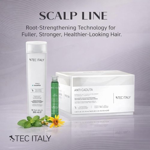 Tec Italy Tonico Volumizing Shampoo for Fine or Weak Hair, Strengthening, Adds Body & Thickness, Gentle Daily Cleanser, 10.14 fl oz (300 ml)