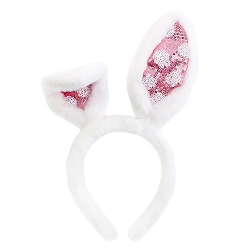 Susunaya 1 pc Bunny Ears Headbands Plush Rabbit Ear Headband for Women Bunnys Ear Headband for Kids Adults Party Supplies（pink）