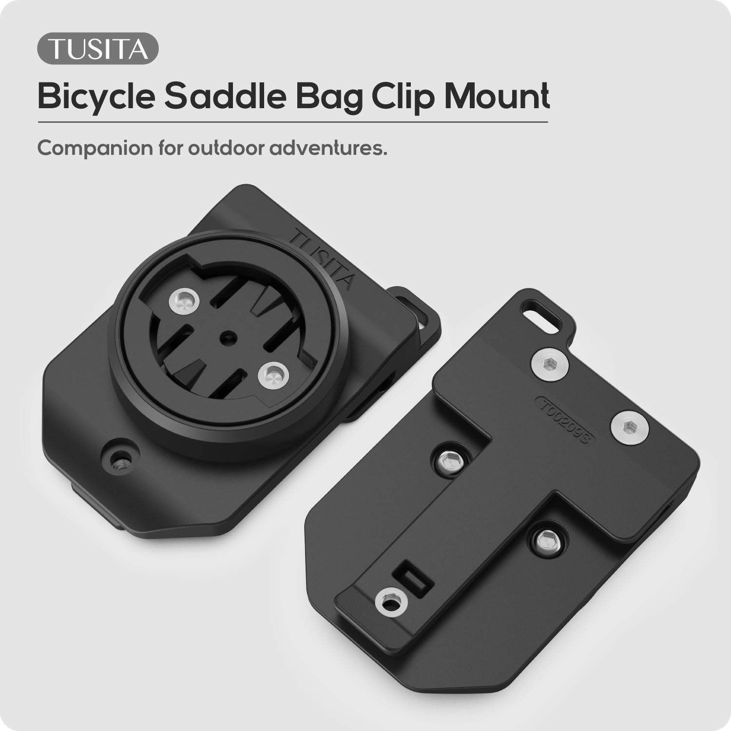 TUSITA Cycling Saddle Bag Clip Mount (Small Slot) Compatible with Garmin Varia RTL515, RTL510, RVR315, RearVue 820