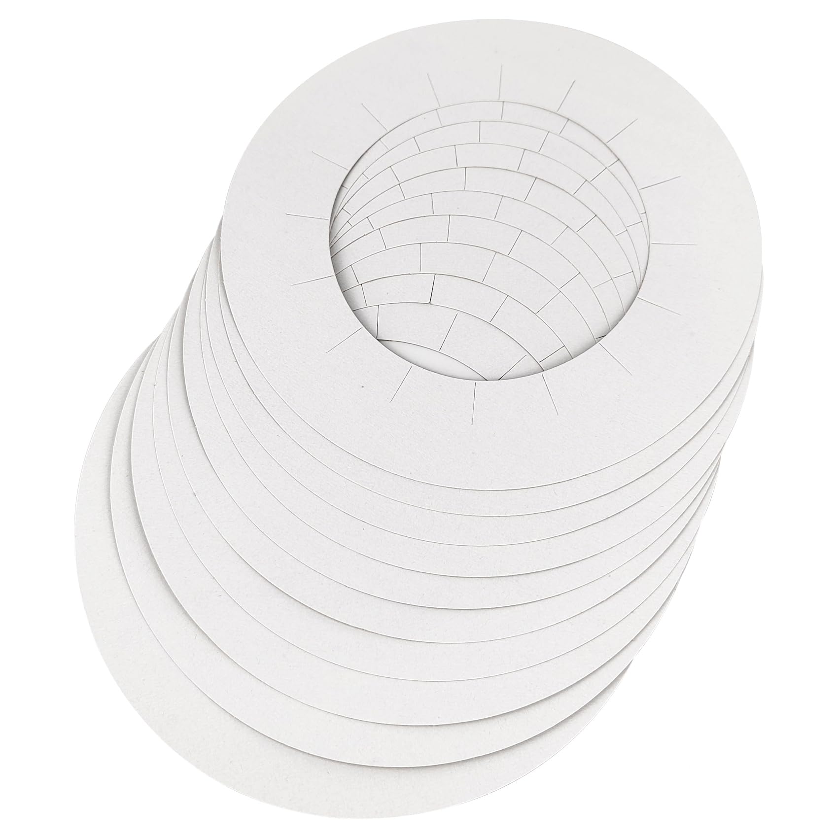 30 Pieces Clean Collars for Wax Warmer, Wax Universal Protective Collors for Wax Can, Waxing Supplies (White, 30 Pack)