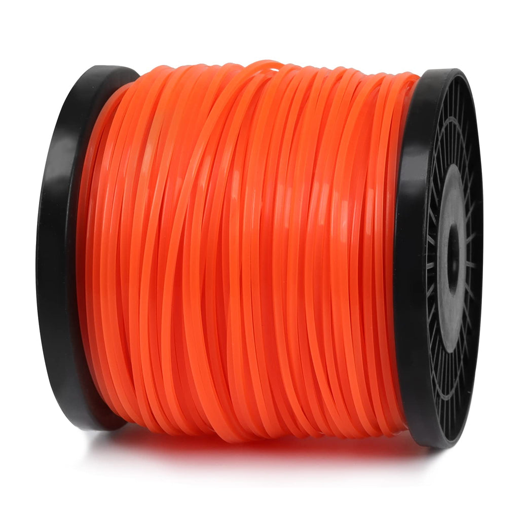 Viabrico .095" Weed Eater String, Square Orange Heavy Duty String Trimmer Line, Weed Wacker String Universal Commercial Grade, Premium Nylon Weedeater Line 0.095" x 1.7LB, 330Foot
