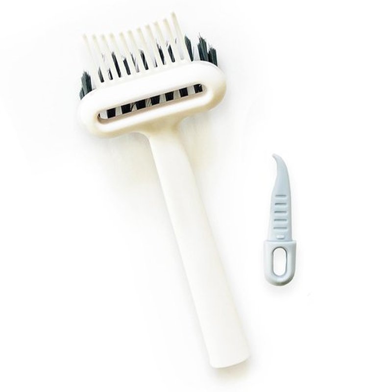 BlairCo 2-in-1 Hair Brush & Comb Cleaner Tool with Pick – Hairbrush Cleaning Tool for Removing Hair, Lint & Buildup – Easy Round Brush Disassembly – Brush Cleaner for Salon & Home Use