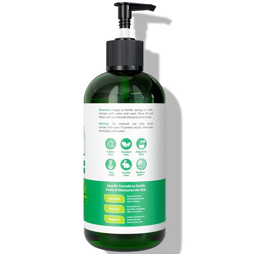 DERMOIA Tea Tree Oil Body Wash - Tea Tree Soap with Tea Tree Body Wash - Antifungal Body Wash for Athletes Foot & Jock Itch with Tea Tree Oil Soap - Hypoallergenic Body Wash 16oz