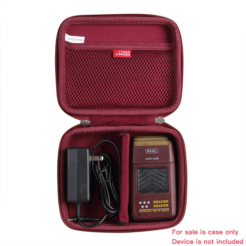 Hermitshell Hard Travel Case for Wahl Professional 5 Star Series Shaver/Shaper WA8061-100 (Maroon)