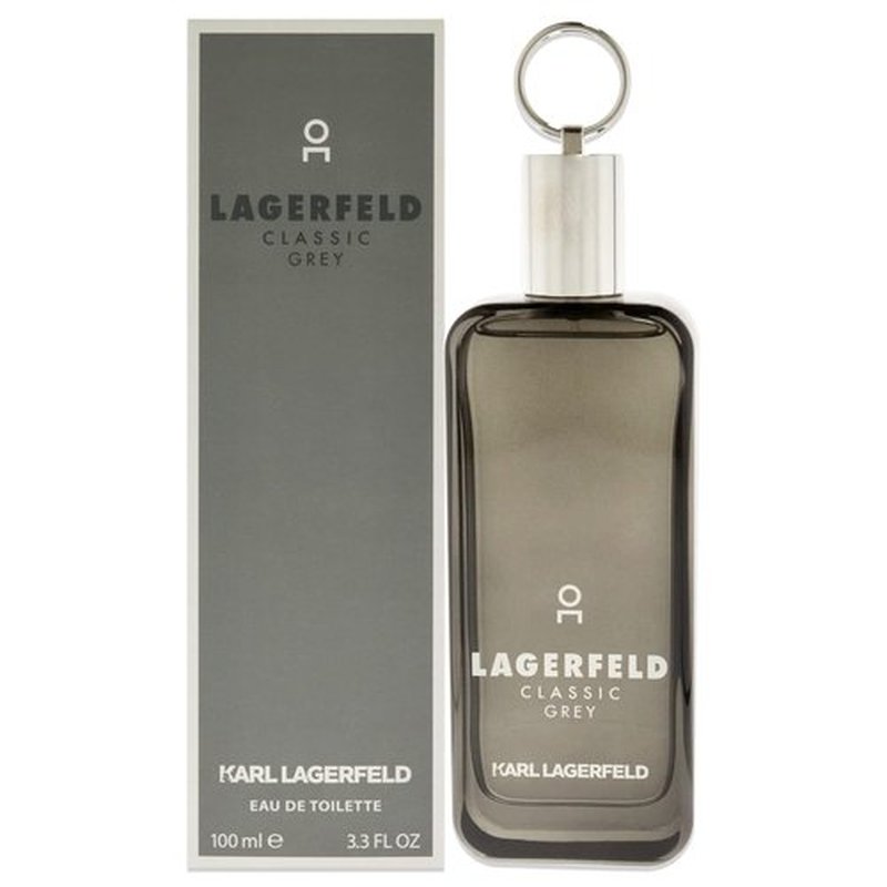 Karl Lagerfeld Classic Grey Eau de Toilette Spray for Men - 3.3 oz Fragrance