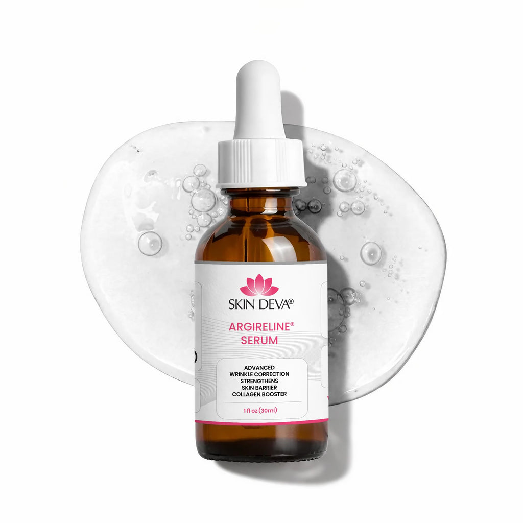Skin Deva Argireline® Peptide Serum with Hyaluronic Acid – Acetyl Hexapeptide-8 Formula – Hydrating Anti-Aging Face Serum for Fine Lines & Smoother-Looking Skin (1 fl oz)