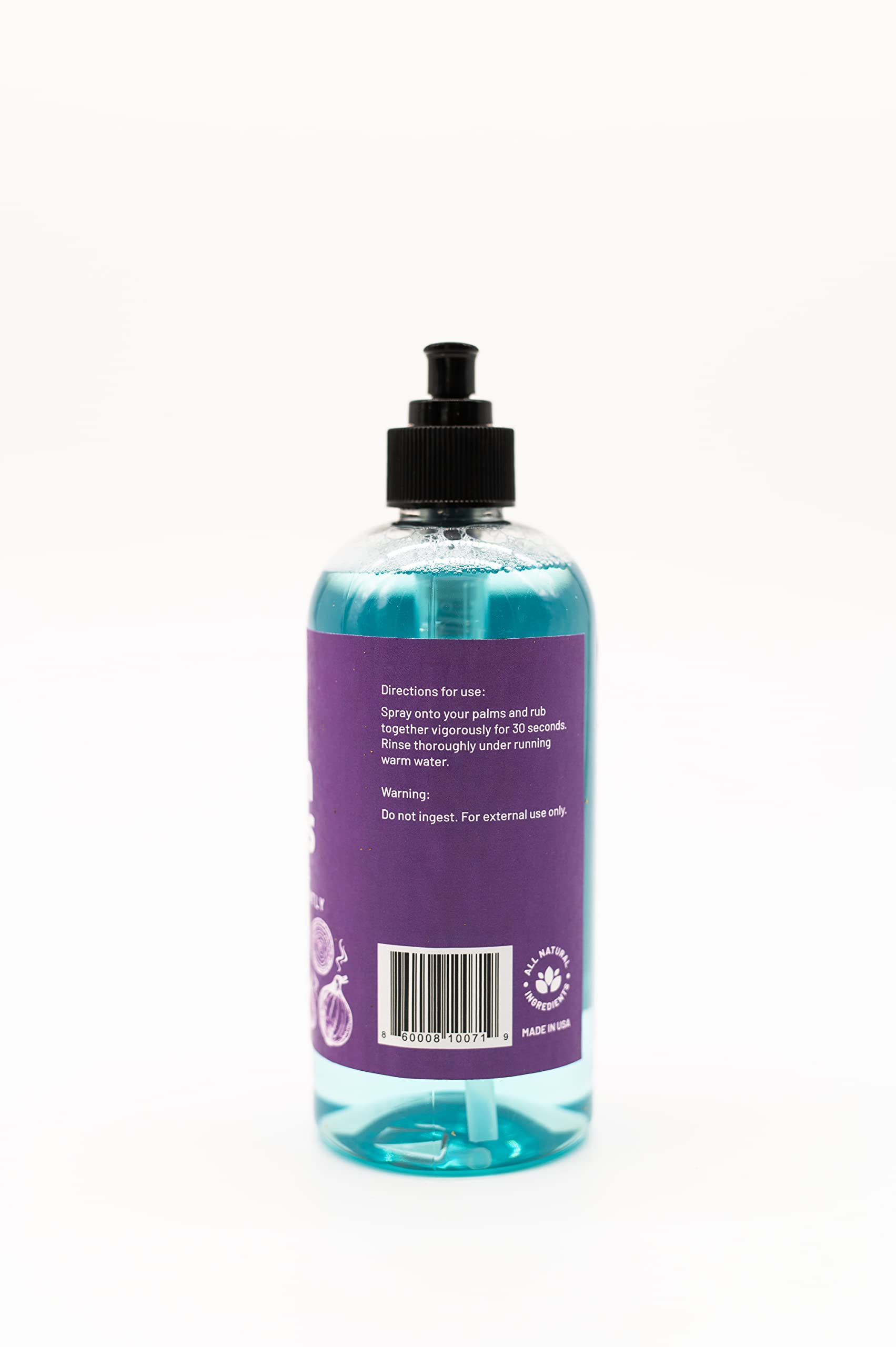 ONION HANDS Odor-Eliminating Hand Wash – Instantly Removes Onion, Garlic, Fish & Strong Scents – Unscented, Organic Soap upgrade, 16 fl oz – Made in USA