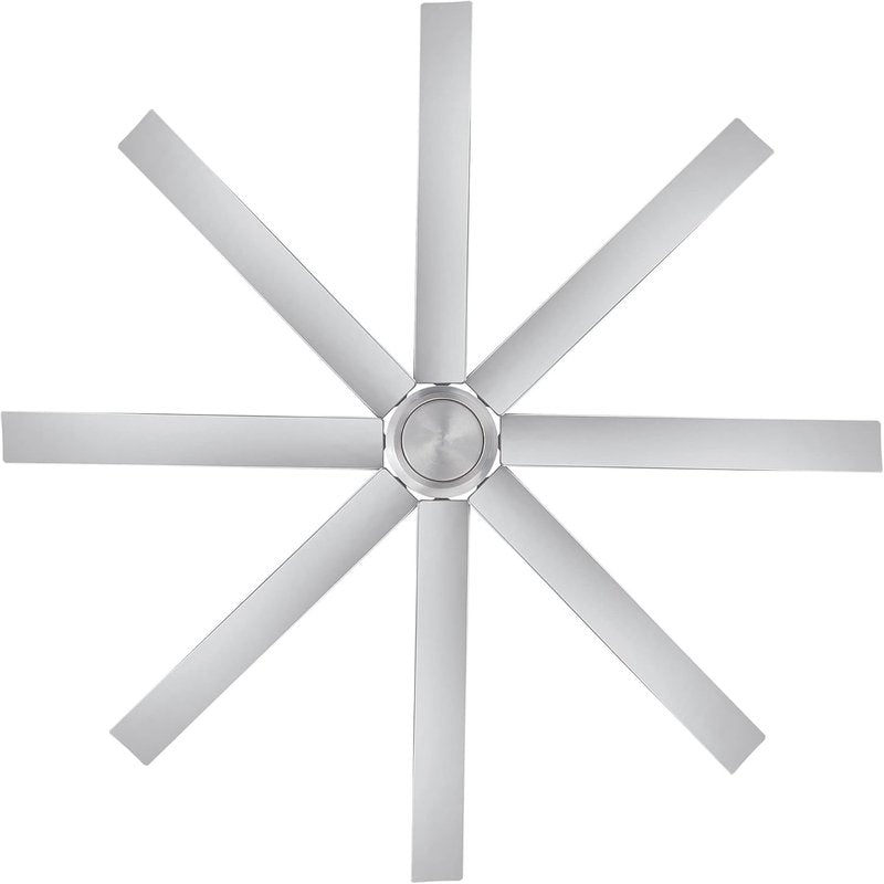 WAC Lighting Mocha XL Smart Ceiling Fan - 8 Blades in Brushed Nickel Finish