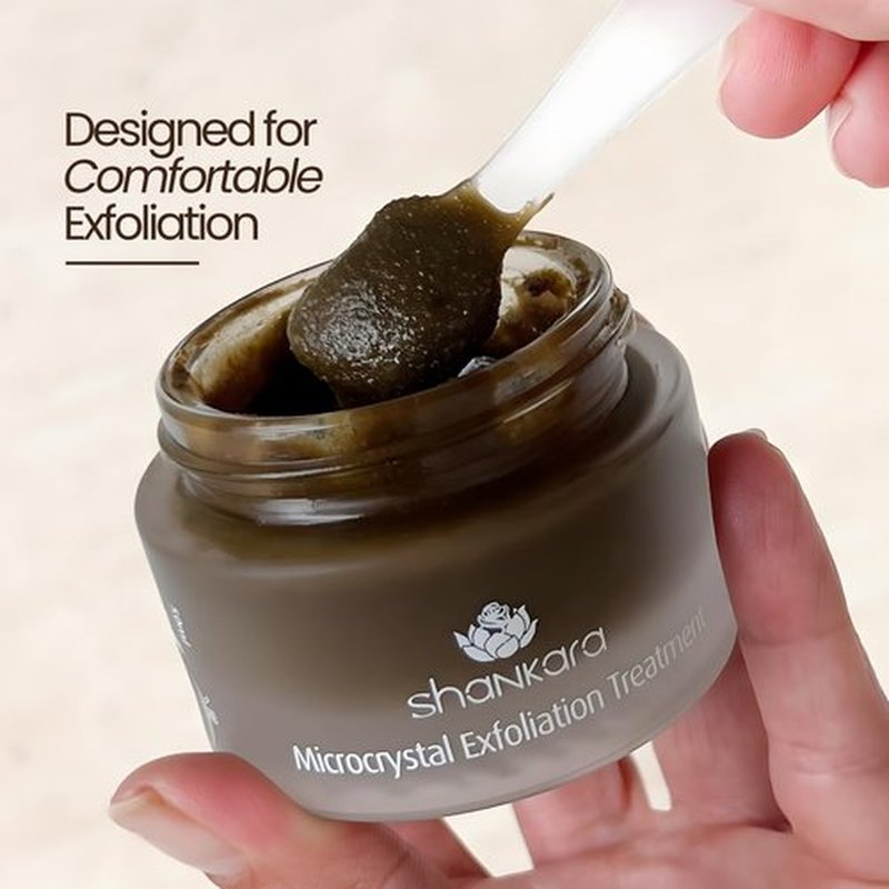 Shankara Exfoliating Face Scrub - Algae-Aloe Gel & Turmeric for Rejuvenating Skin | 50 ml