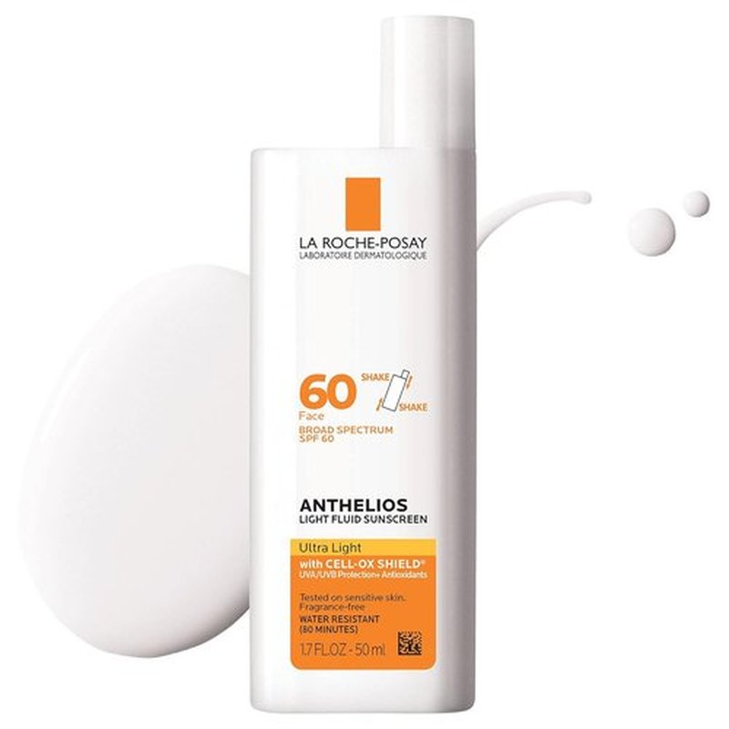 La Roche-Posay Anthelios SPF 60 Light Fluid Facial Sunscreen - Oil-Free, Travel Size 1.7 Fl. Oz.