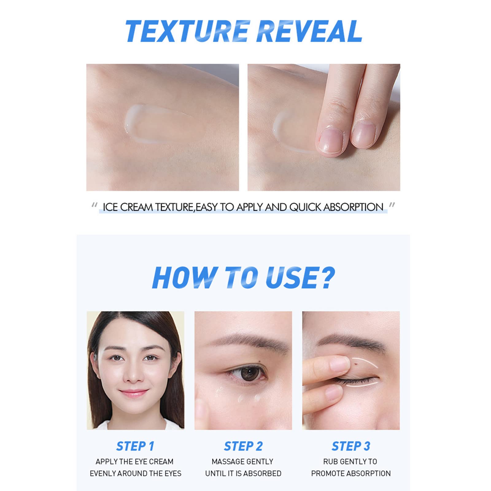 gcdat Avocado Hydrating Eye Cream Elastic Moisturizing Eye Cream Remove Pouches Dark Circles Anti-Wrinkle Diminishing Eye Lines Lifting Firming