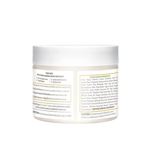 Babo Botanicals Miracle Cream - Fragrance-Free Face & Body Moisturizer for Sensitive Skin | EWG Verified, Calendula & Shea Butter
