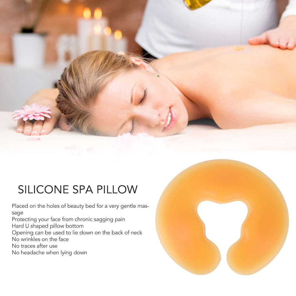 Dioche Silicone Face Cushion for Massage Table, Gel Face Pad, Soft Massage Face Relax Pillow, Silicone SPA Beauty Salon Skin Care Head Cushion Pad