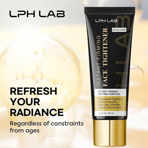 LPH LAB Instant Face Lift Cream: Temporary Face Tightener for Mature Skin (Age 50+) – Visibly Firm & Smooth the Look of Wrinkles Fine Lines – For Bare Skin Use – 2.1 fl oz