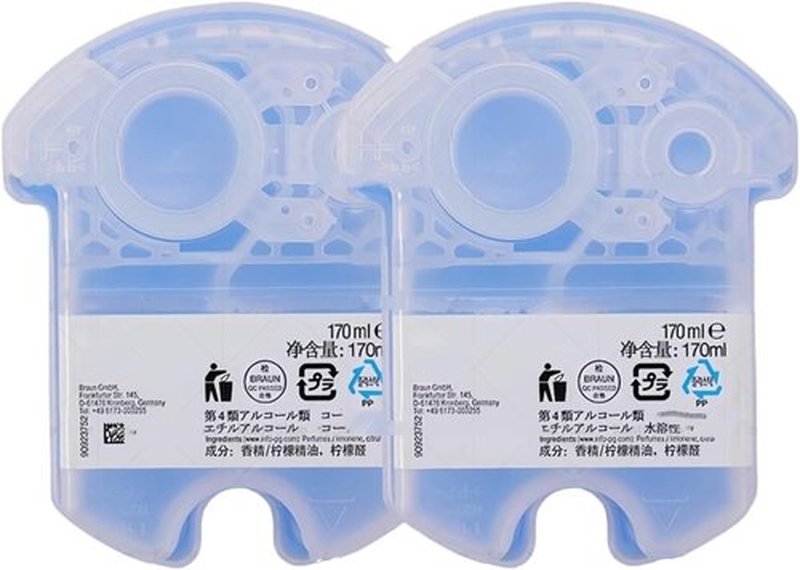 Braun Shaver Cleaning Fluid - Clean & Renew Refill Cartridges CCR4 | Optimal Performance & Care