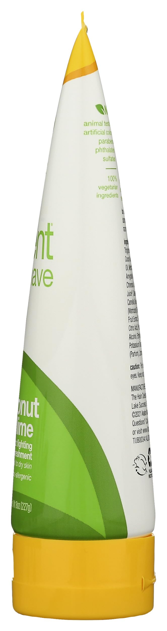 Alba Botanica Very Emollient Cream Shave, Coconut Lime, 8 Oz