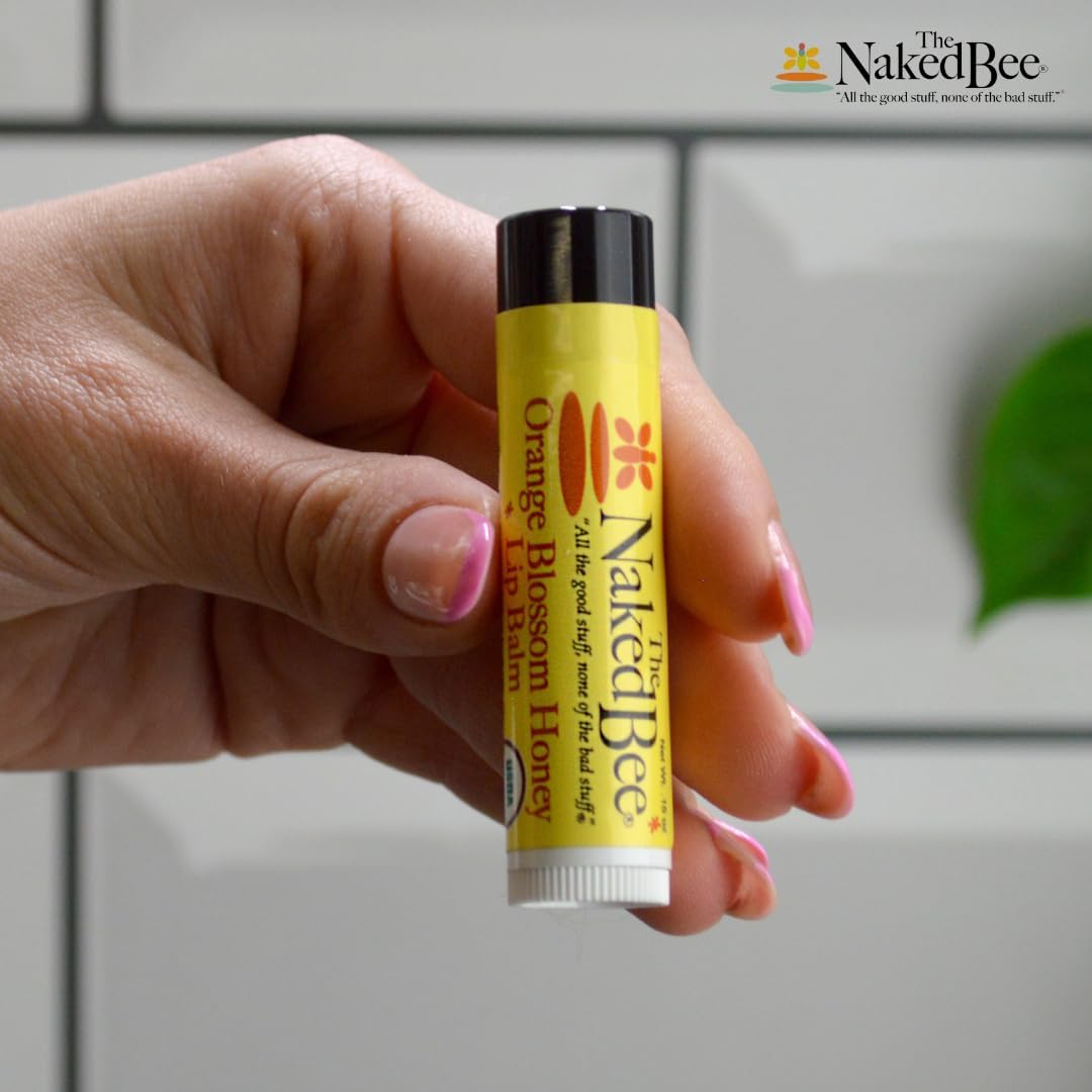 The Naked Bee Lip Balm, Orange Blossom Honey, .15 Ounce