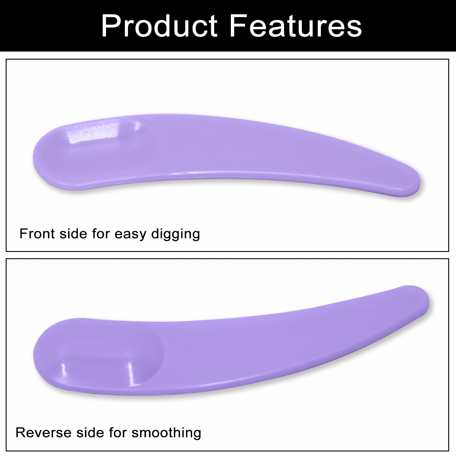 200 Pcs Mini Makeup Spatula Set, 2.2 Inch Cosmetic Spatulas, 5 Colors (Black, White, Green, Purple, Pink) Disposable Makeup Spatulas for Creams, Lotions, and Skincare Multi-Purpose Beauty Tools